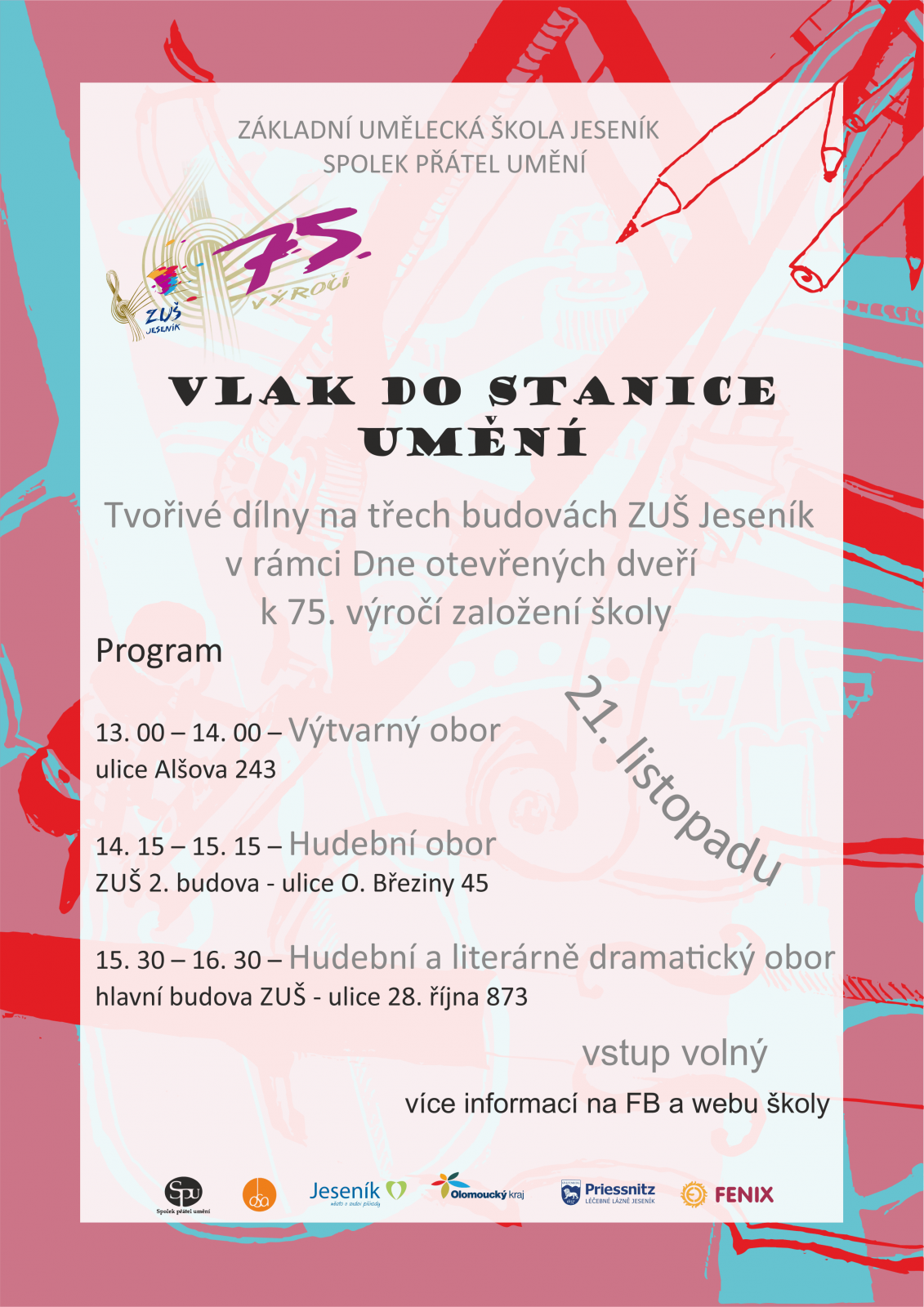 VLAK DO STANICE UMĚNÍ - DEN OTEVŘENÝCH DVEŘÍ