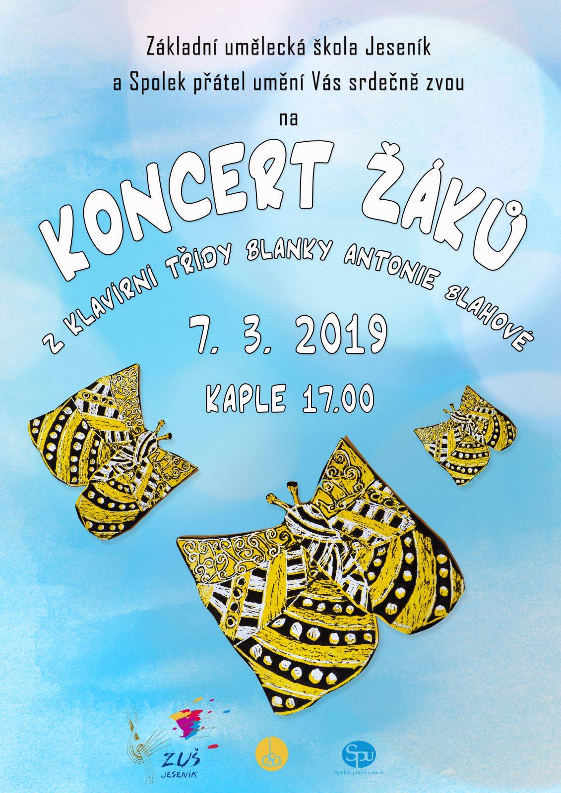 Koncert žáků ze třídy B. A. Blahové