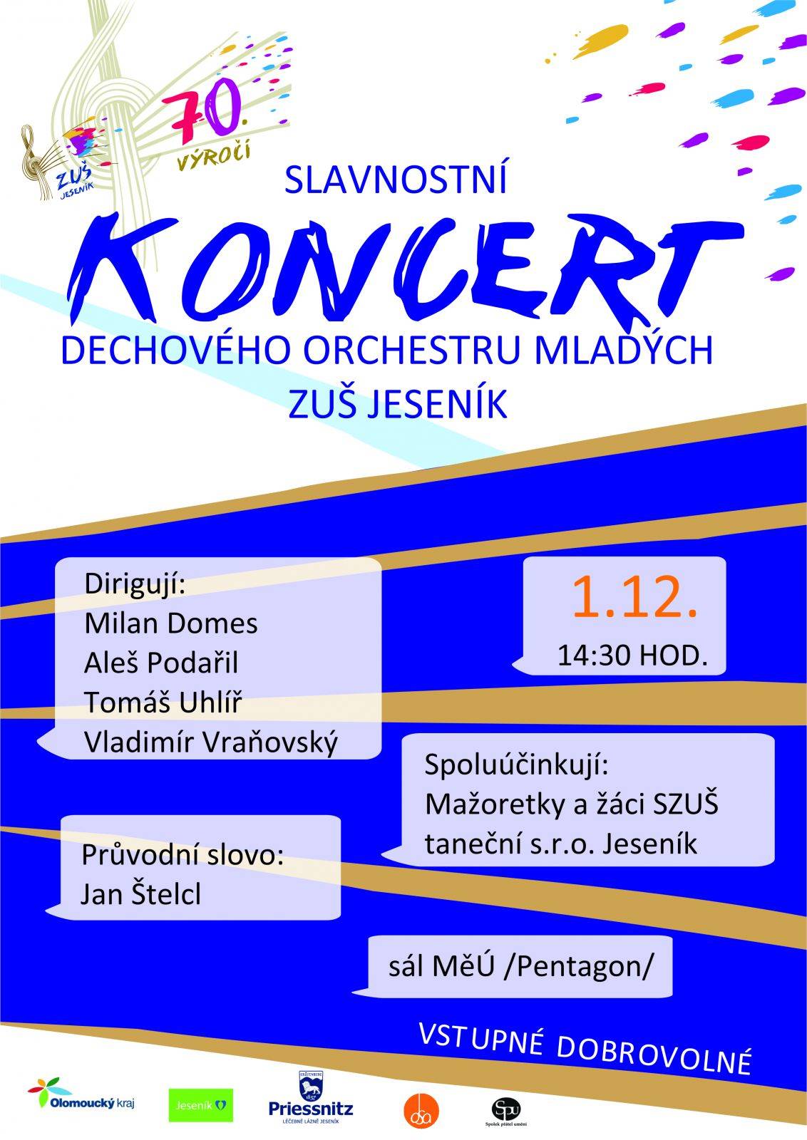 Slavnostní koncert Dechového orchestru mladých ZUŠ Jeseník