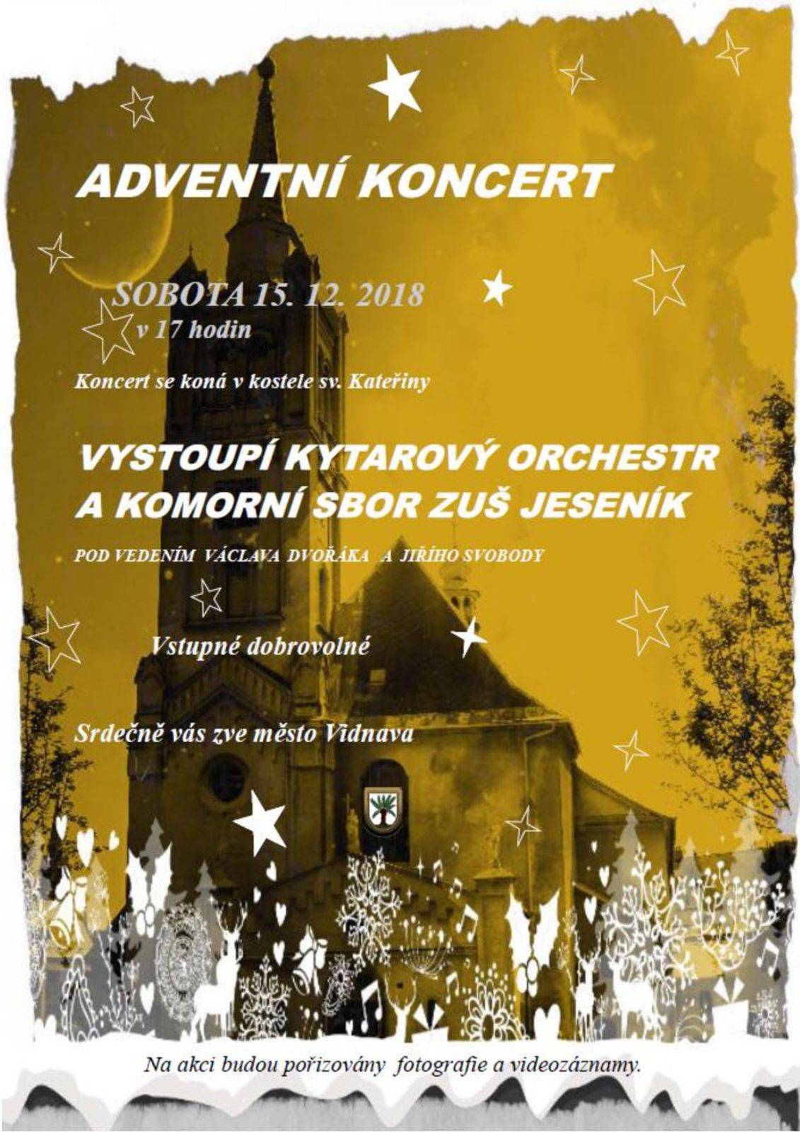 Adventní koncert Kytarového orchestru a Komorního sboru