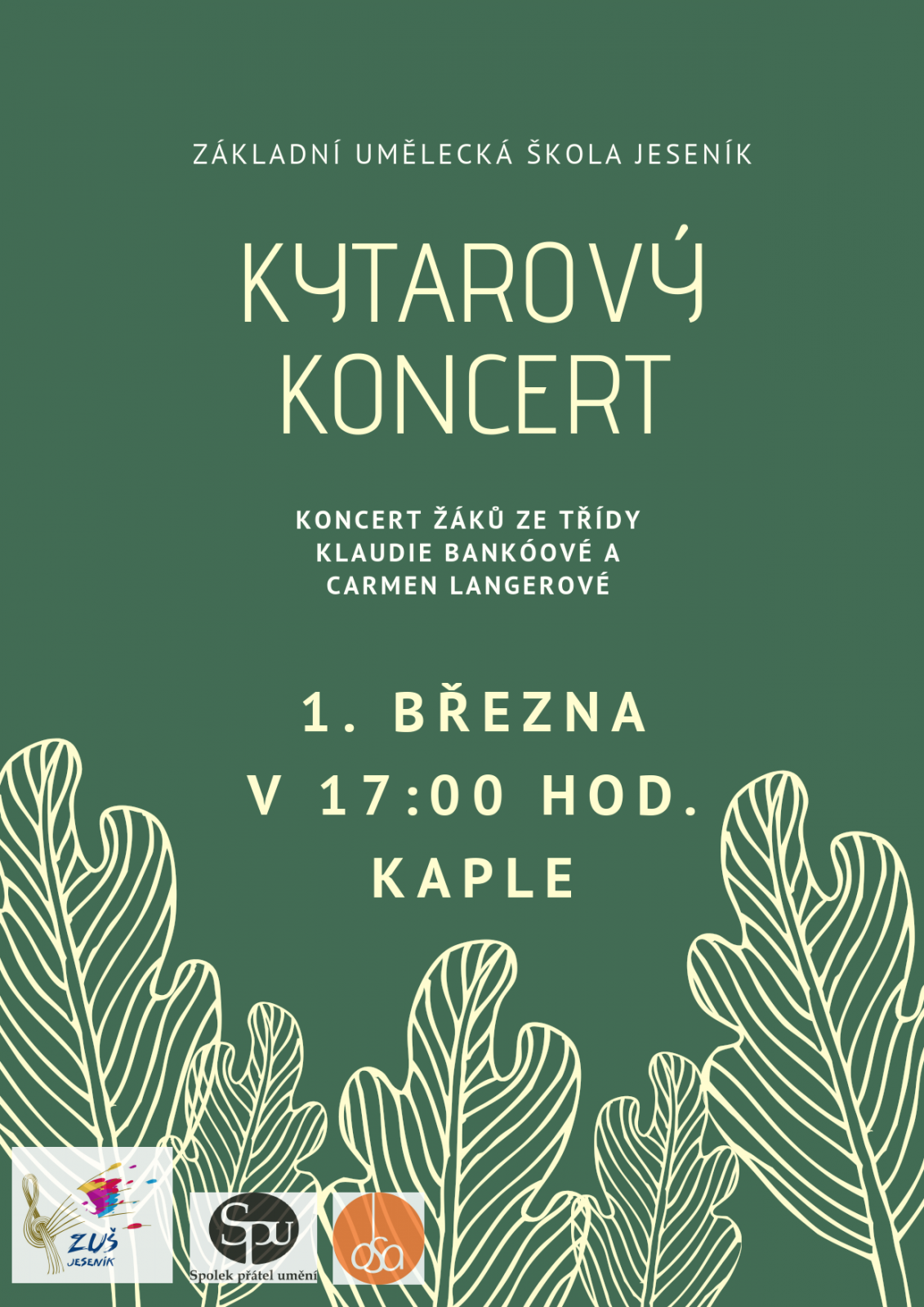 Koncert žáků ze třídy K. Bankóové a C. Langerové