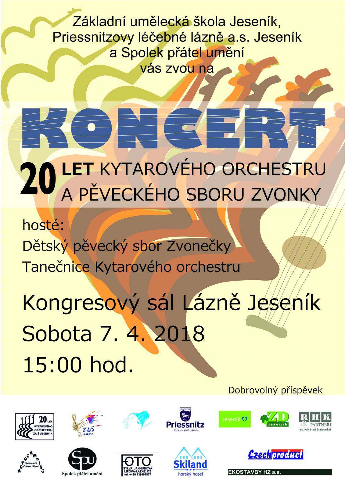 20 let Kytarového orchestru a sboru Zvonky ZUŠ Jeseník