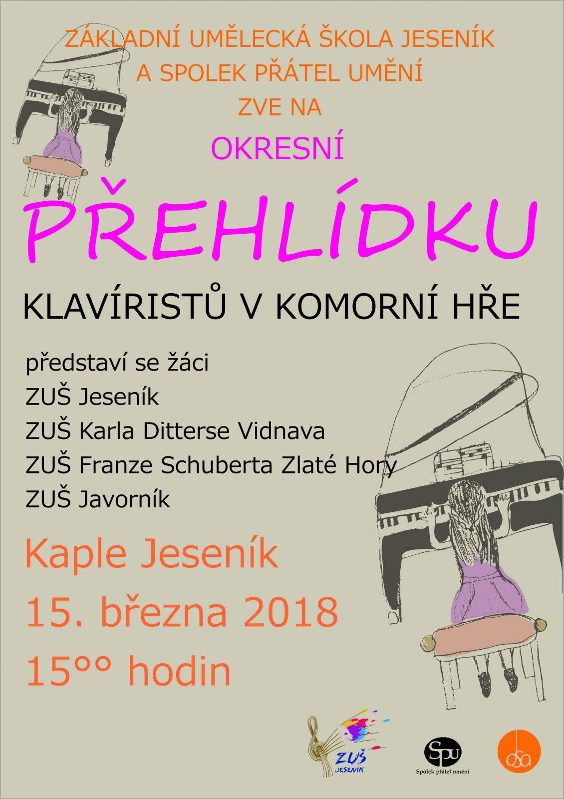 Okresní přehlídka klavíristů v komorní hře