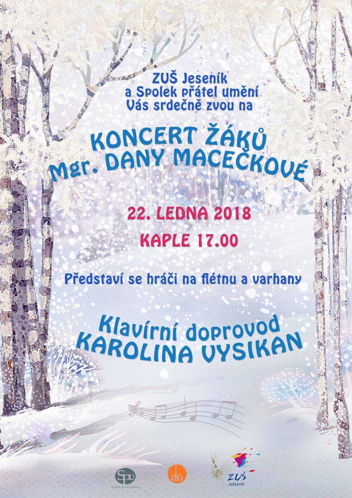 Koncert žáků ze třídy Mgr. Dany Macečkové