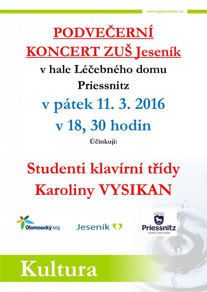 Podvečerní koncert žáků Karoliny Vysikan