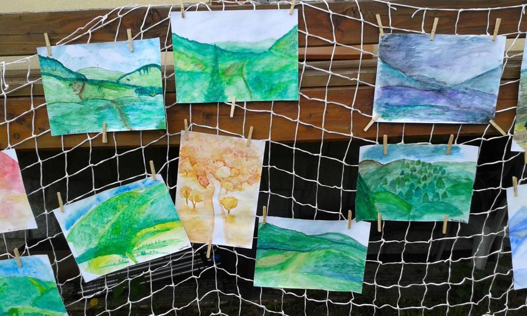 Plenér výtvarného oboru - Ostružná - květen 2015