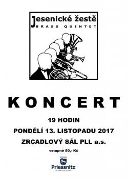 Koncert žesťového kvinteta Jesenické žestě